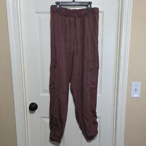 Japna Men's Cargo Pants - Deep Brown